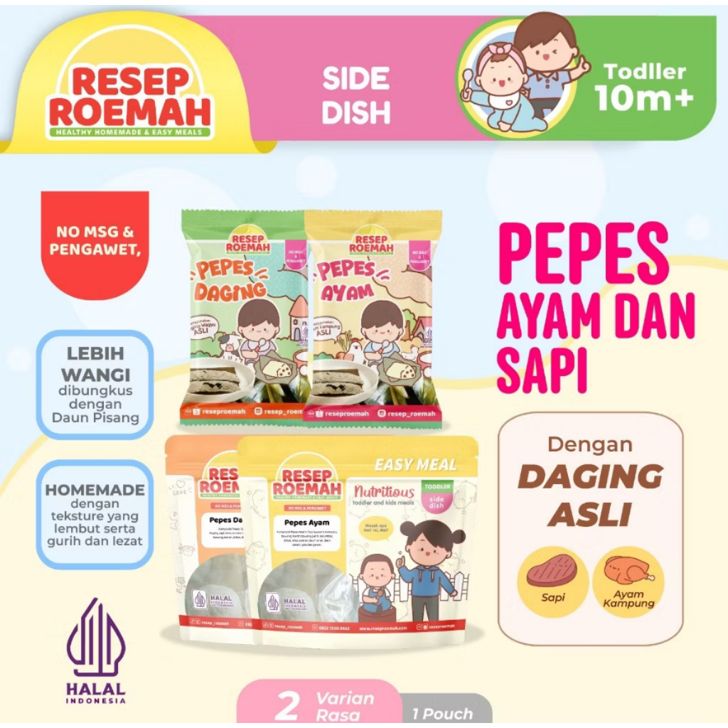 

Resep Roemah / Pepes Daging & Pepes Ayam / Makanan Sehat Anak / Homemade Kids Frozen Food / No MSG