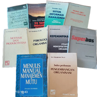 Buku ekonomi bisnis seri manajemen PPM motivasi psikologi organisasi produktivitas kepemimpinan info