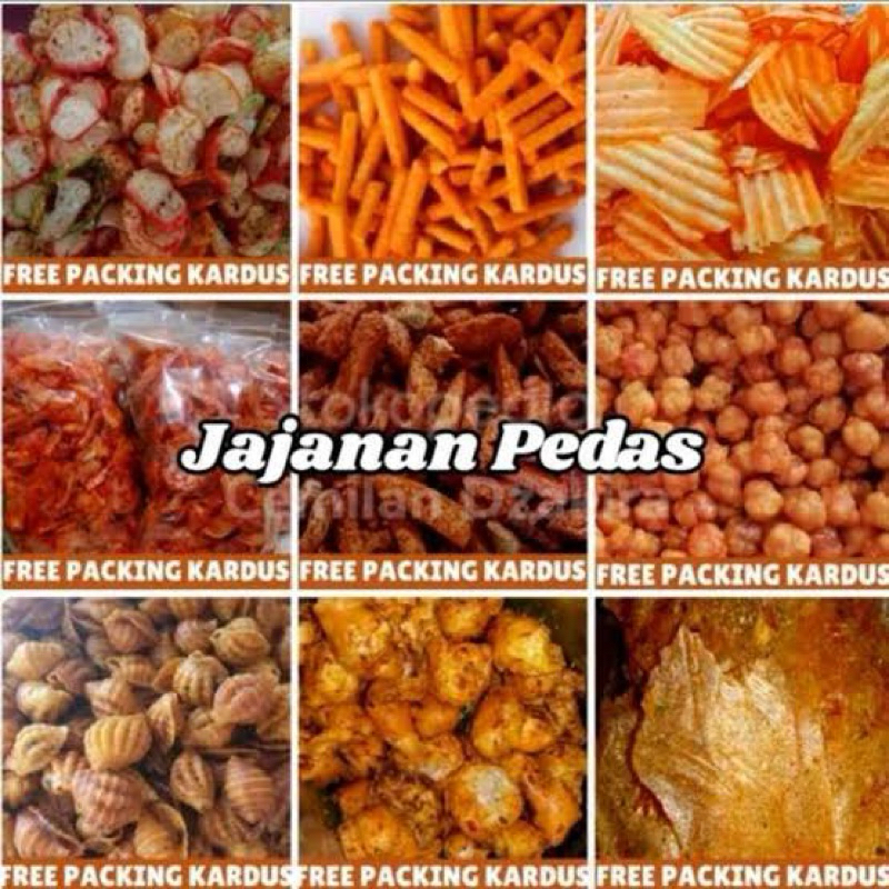 

JAJANAN PEDAS basreng keripik kaca makaroni- Aneka jajanan pedas - serba murah - jajan enak - basreng - keripik kaca