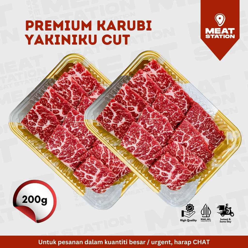

RB Premium Karubi Yakiniku Cut 200g / Beef Slice/ Daging Sapi / Daging Shabu-Shabu / Daging Grill