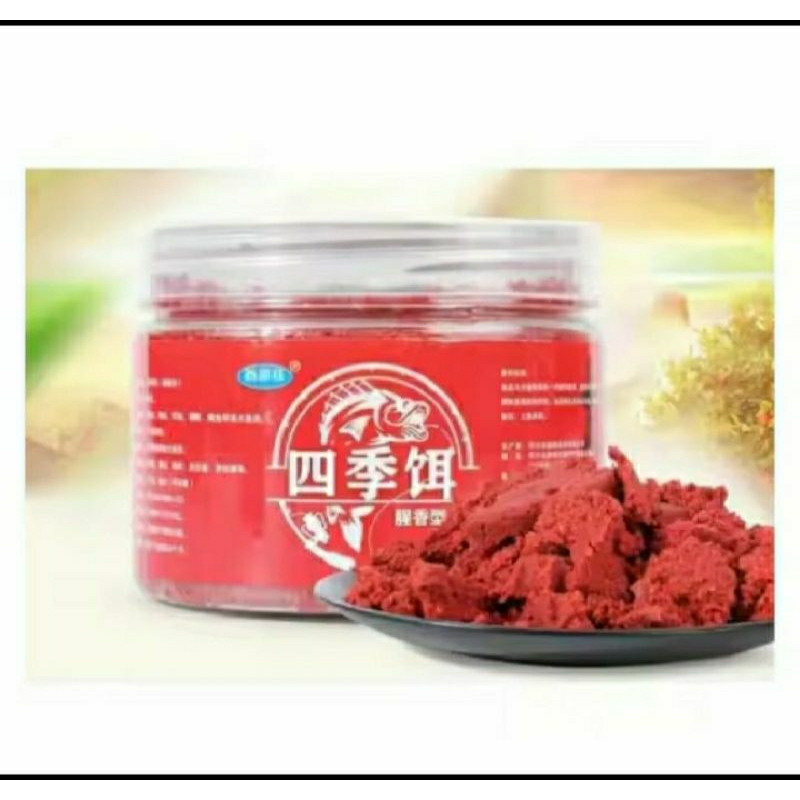 UMPAN GALATAMA JITU UMPAN FERMENTASI CHINA / UMPAN MERAH GACOR UMPAN GALATAMA JITU IKAN MAS ,LELE ,B