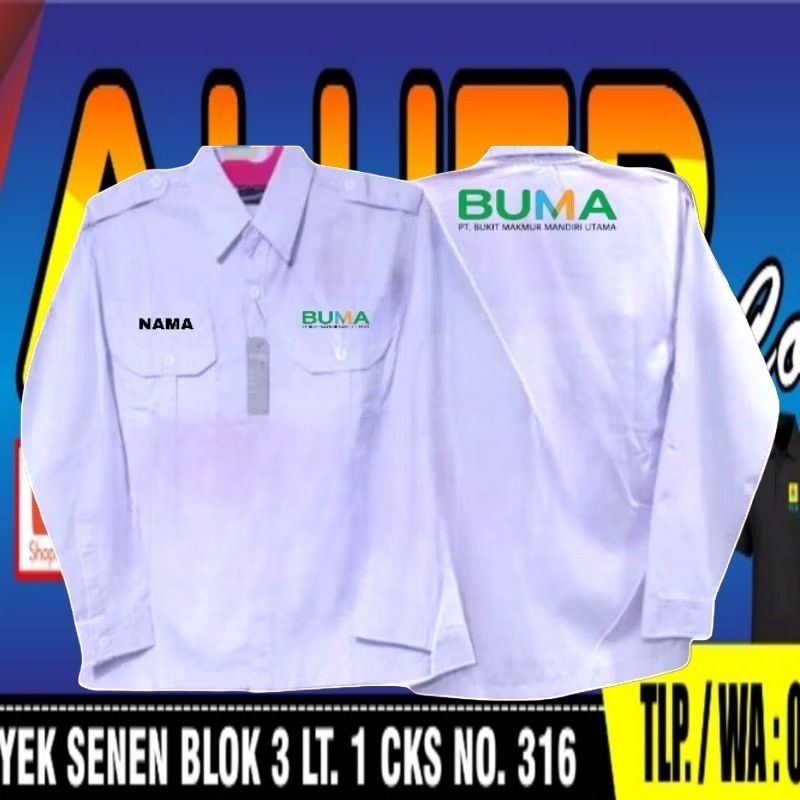 kemeja PT Buma baju PT Buma seragam PT Buma Pdh PT Buma kemeja kerja PT Buma baju kerja PT Buma sera