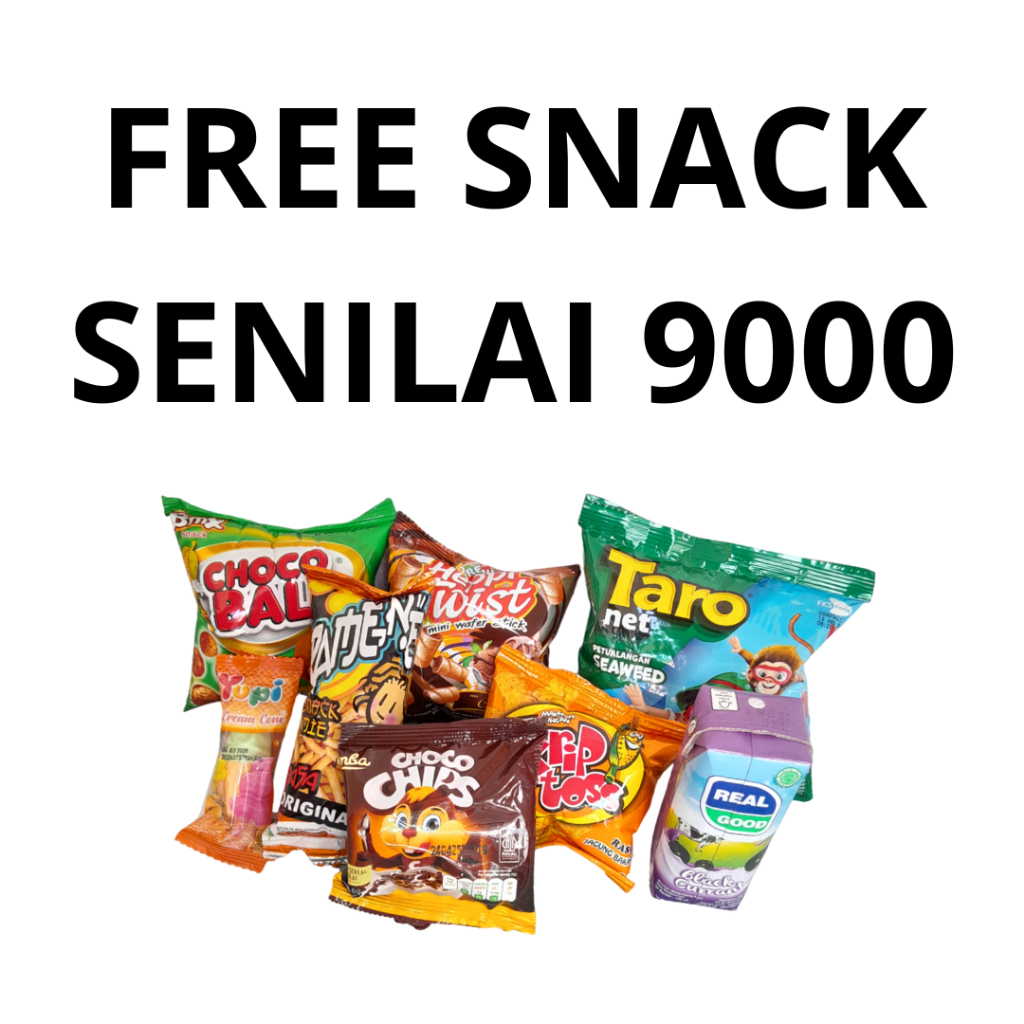 

FREE SNACK SENILAI 9000