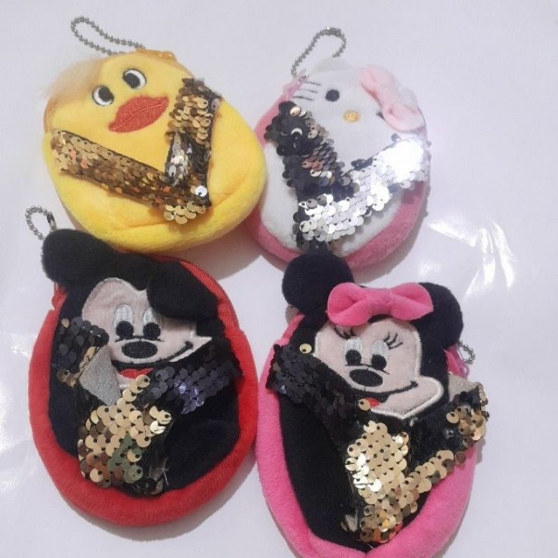 Dompet koin resleting 1. warna dan  karakter