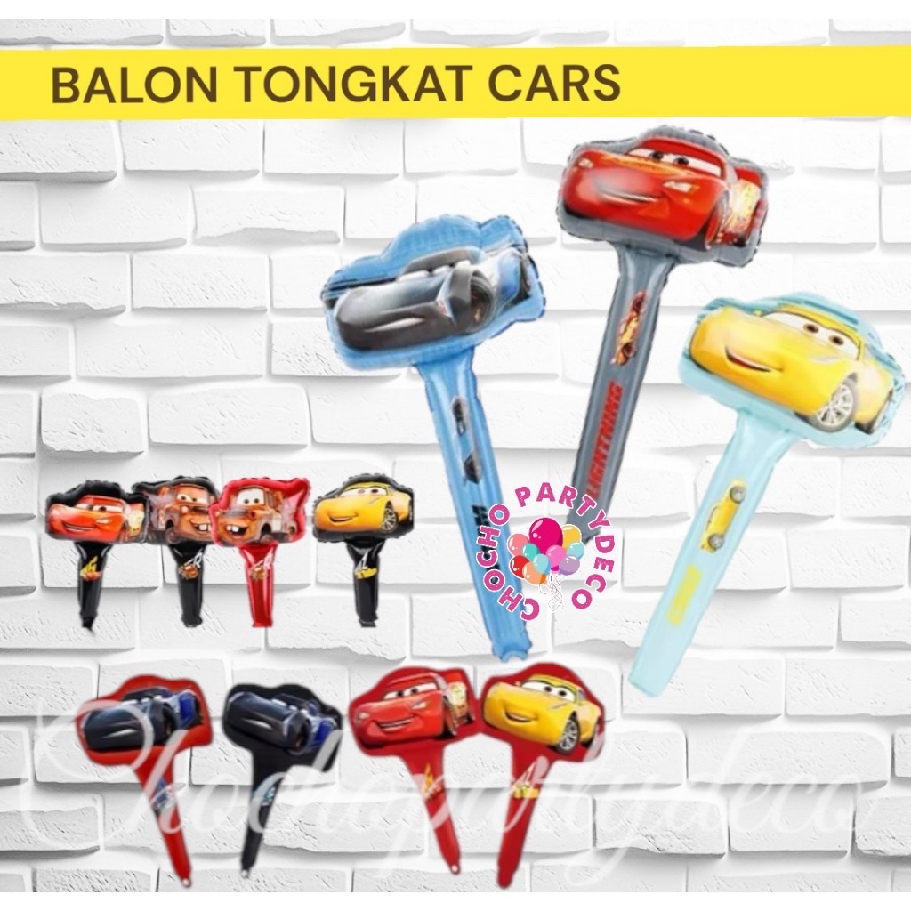 Balon TONGKAT CARS MCQUEEN / Balon Foil CARS