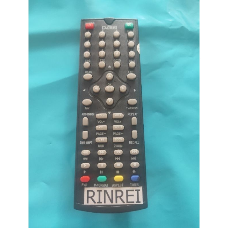 Remote STB RINREI DRN-511W 511A DVB T2 STB DVB TK Rinrei langsung pakai