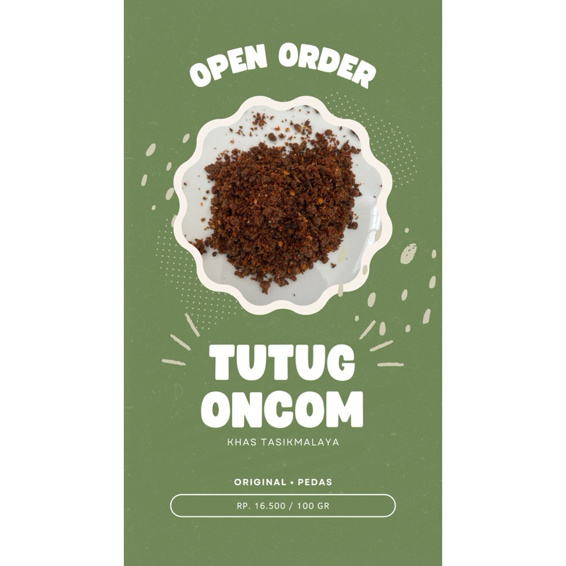 

Tutug Oncom 250 Gr