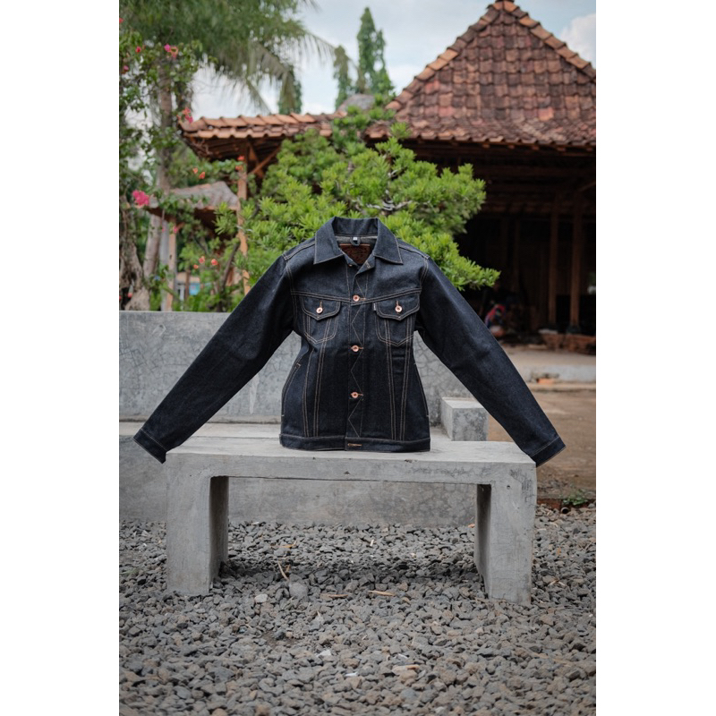 Izhmandenim.co - Jacket Denim Accent selvadge 16oz
