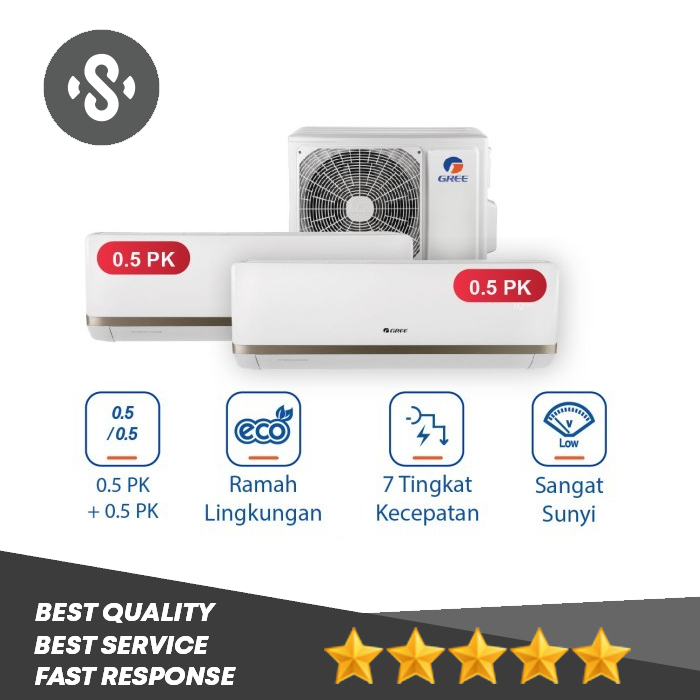 GREE AC Combo Split- Inverter - GWC-0505CS(S) - Putih GREE AC Combo Split GWC0505CSS / GWC 0505CSS /
