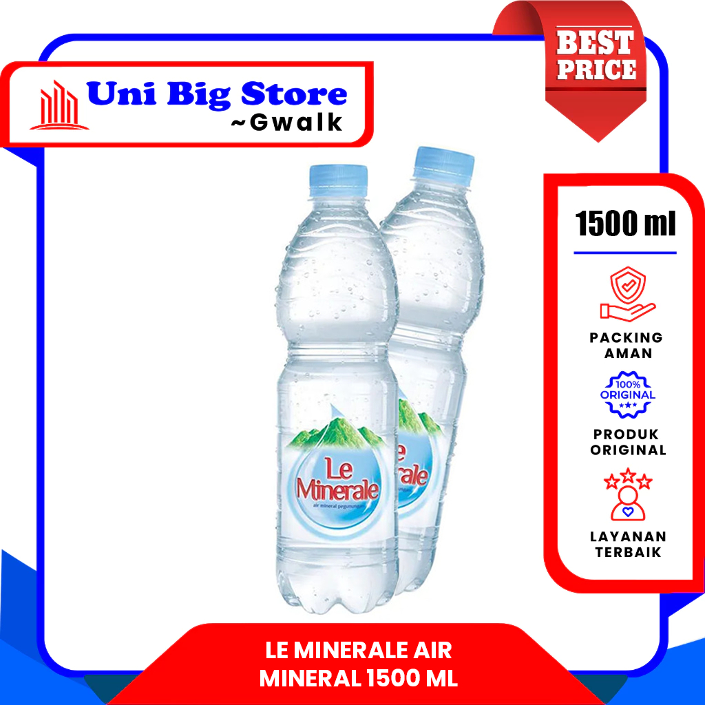 

LE MINERALE AIR MINERAL BOTOL - 1500 ml