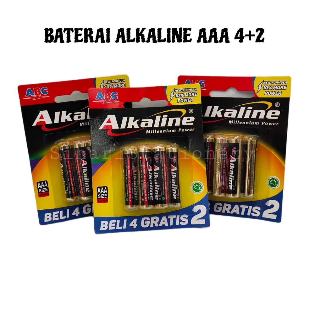 BATERAI ALKALINE ABC AA/AAA 4+2