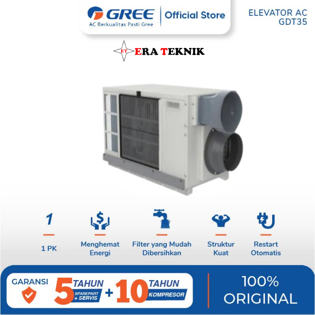 AC Elevator Gree 1.5PK R410A GDT35/NAA-E