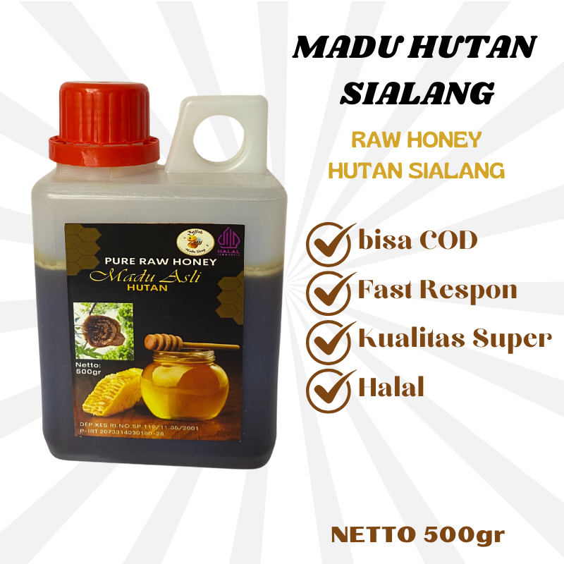 

Madu Hutan Liar Murni Tanpa Campuran Dan Olahan Minuman Sehat Bagus Untuk Daya Tahan Tubuh Kaffah Madu Shop 500gr