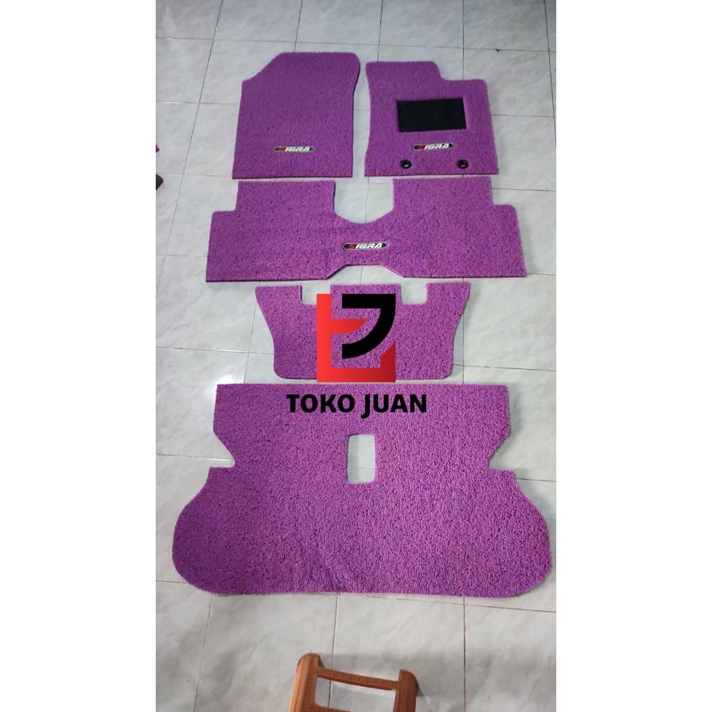 Karpet Mie Bihun mobil Calya Sigra lama baru apar baris 1 baris 2 baris 3 dan bagasi Full Bagasi