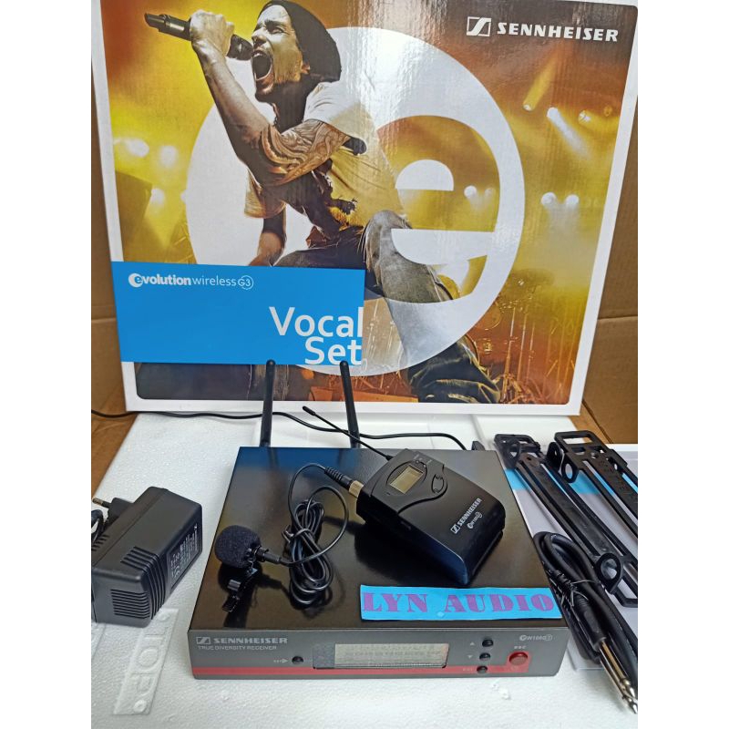 MIC WIRELESS EW 122 G3 / EW122G3 /EW122 G3 MIC CLIPON 1 CHANNEL UHF DIGITAL