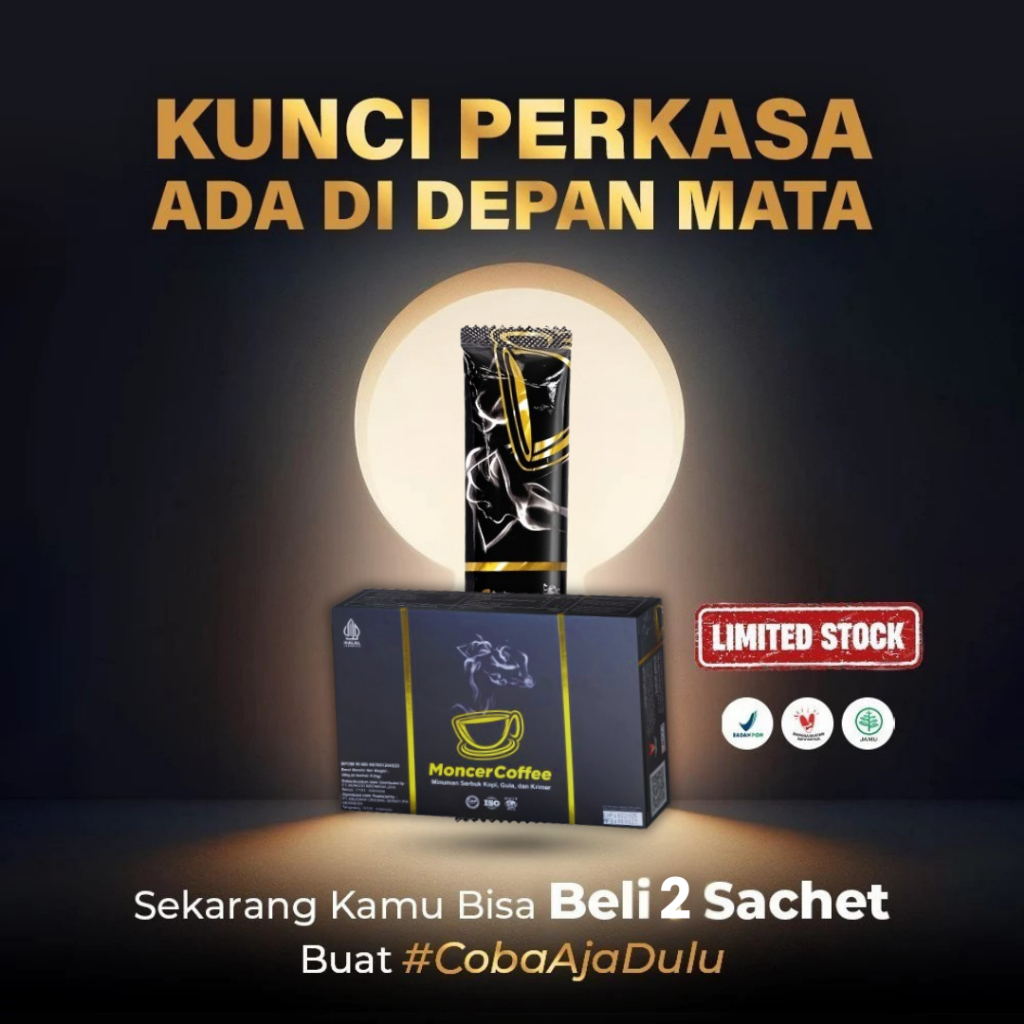 

NF Monceer Coffee | Kopi Nikmat Nyaman dan Aman Untuk Lambung Halal & BPOM 1 Box Isi 8 Sachet Formula Baru Healthy Coffee Original 100%