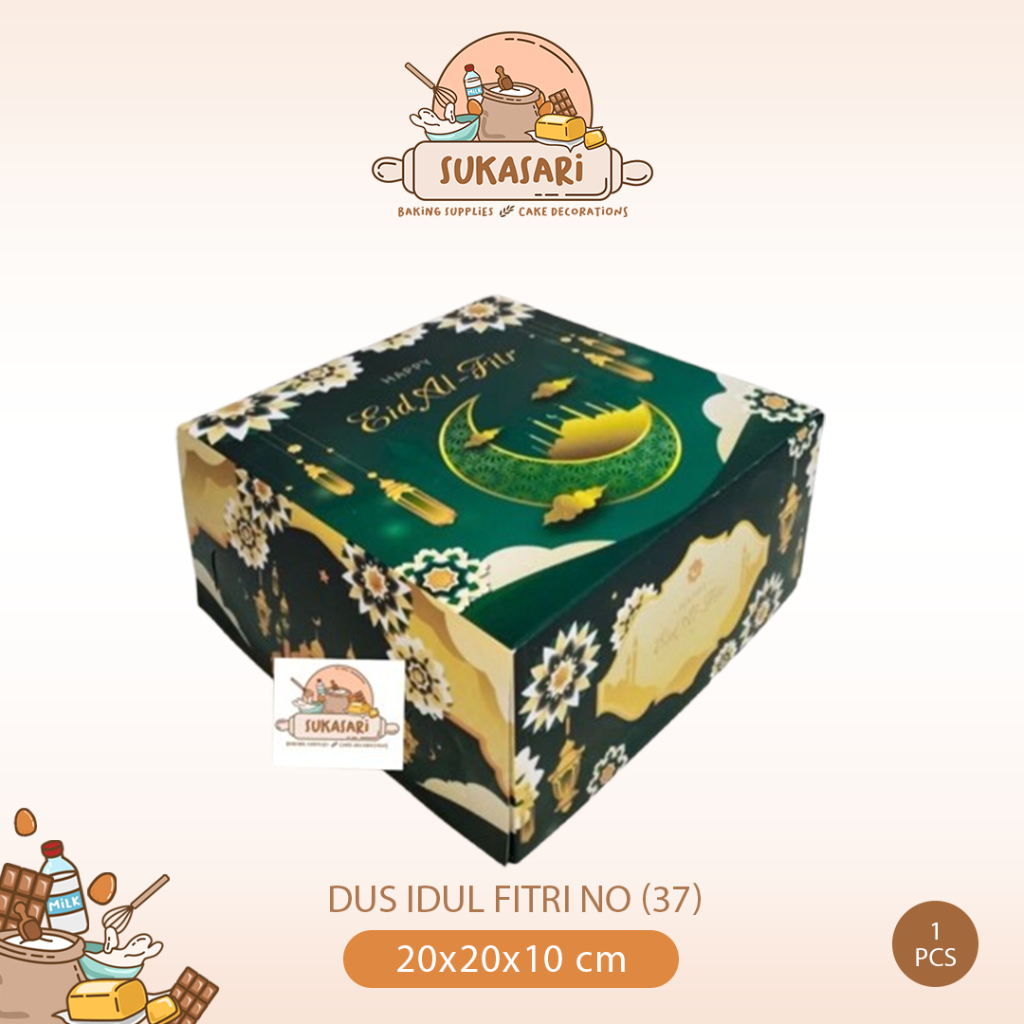 

Dus Idul Fitri no (37) 20x20x10 cm Cake box Lebaran dus kue