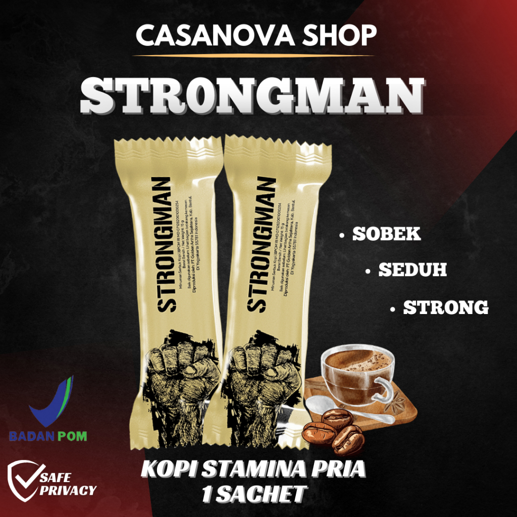 

Kopi STRONGMAN kopi Stamina Pria 3 Sachet - 3 Servings