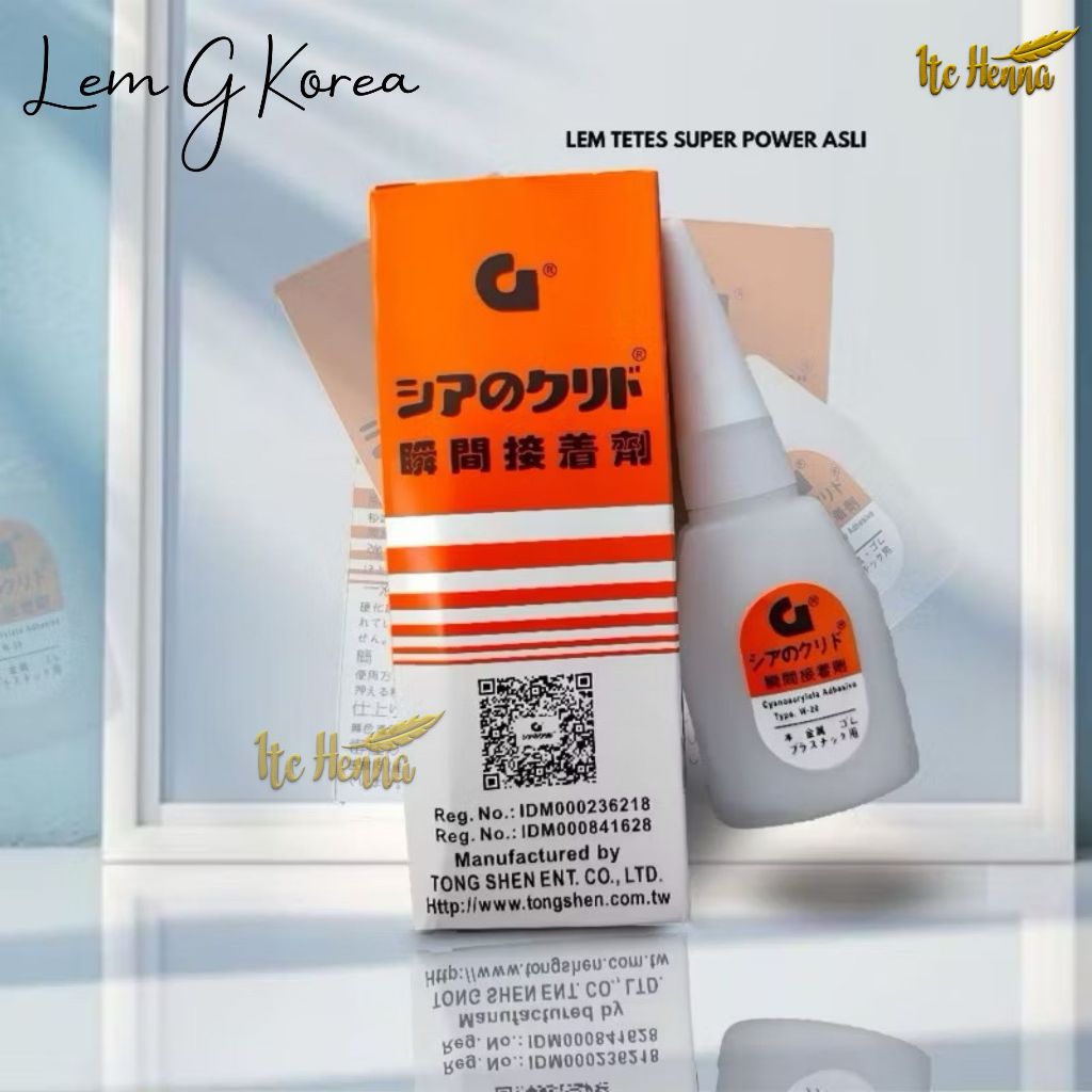 

Lem G KOREA Super Original BARCODE Super Glue Instant Quick Dry Cairan Perekat Sangat Kuat Maksimal Cepat Kering Serbaguna