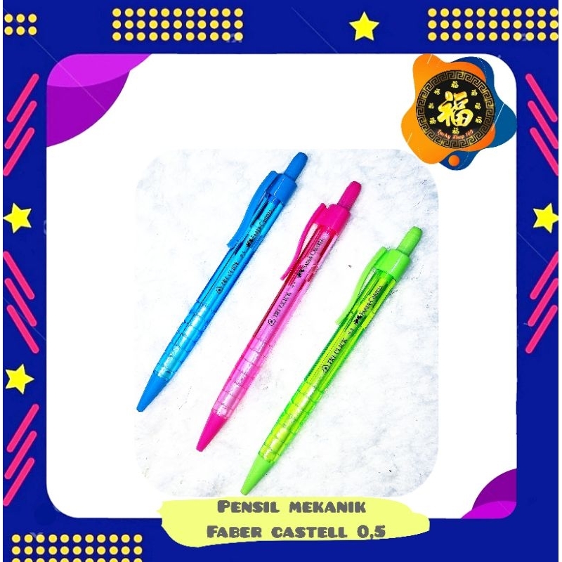 

Pensil Mekanik Faber Castell 0,5 Tri Click | 1 PCS