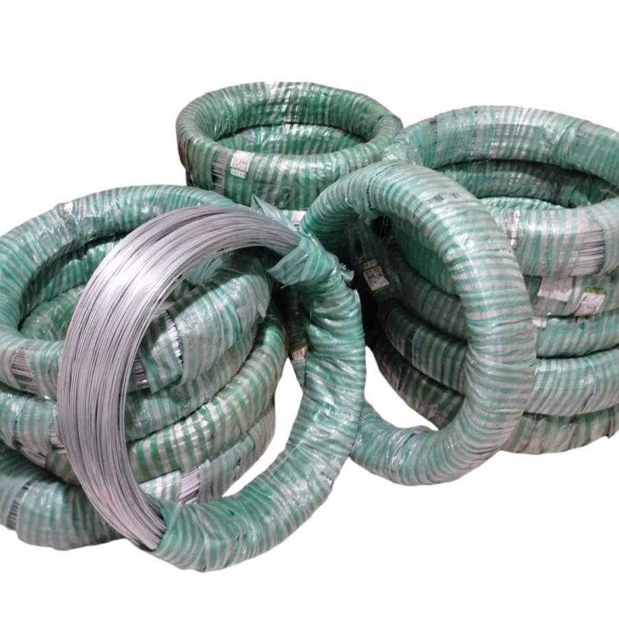KAWAT GALVANIS BWG / KAWAT BESI / KAWAT SENG PUTIH / KAWAT BENDRAT PUTIH PER KG - BWG 14 (2,1mm)