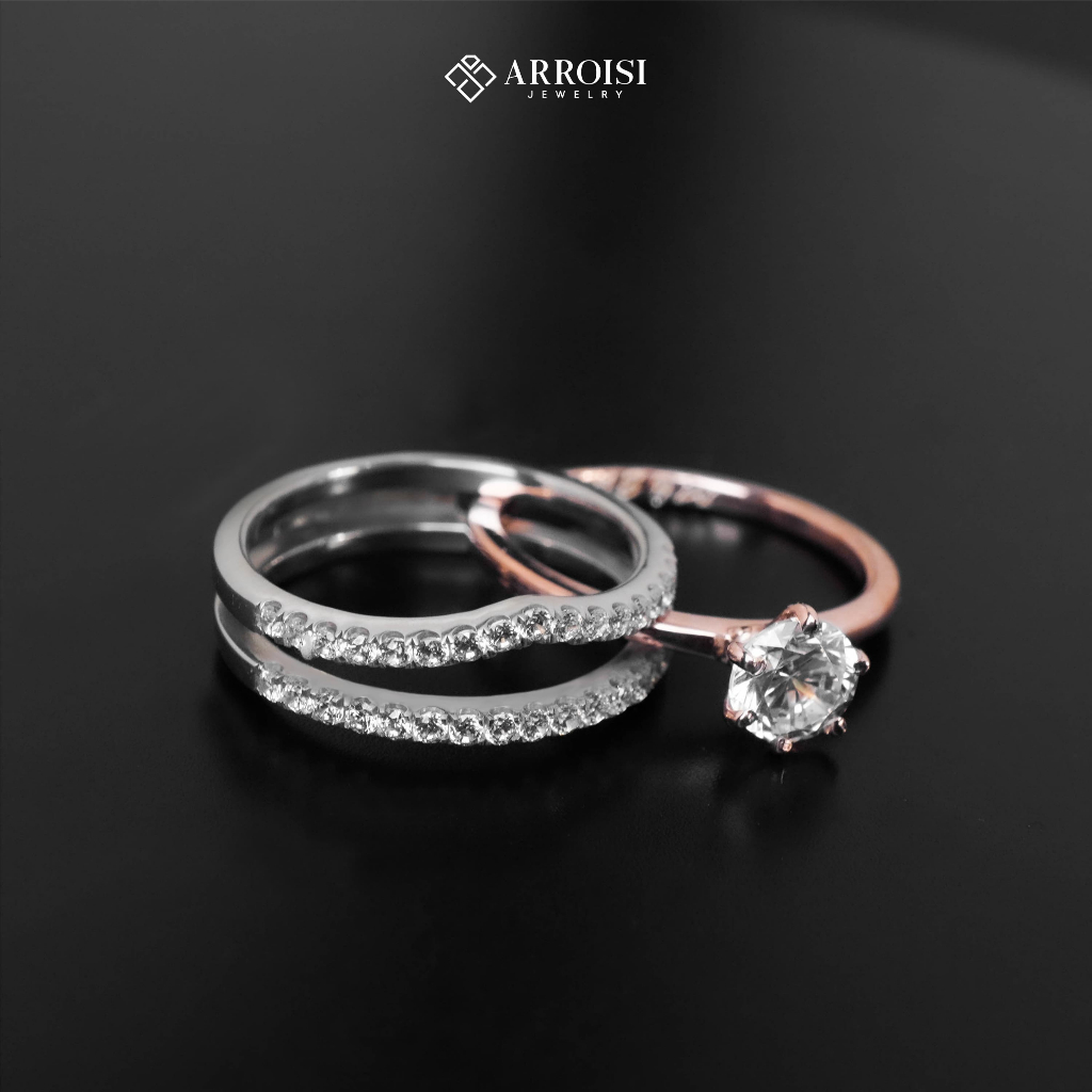 Cincin Tunangan Cewe Emas 2in1 (Two in One)