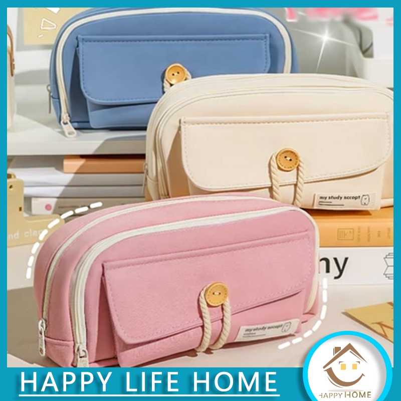 

Large Capacity Kawaii Pencil Cases Flip Pencil Bag Pouch Holder Box for Girls Office Student Stationery Organizer School Supplies