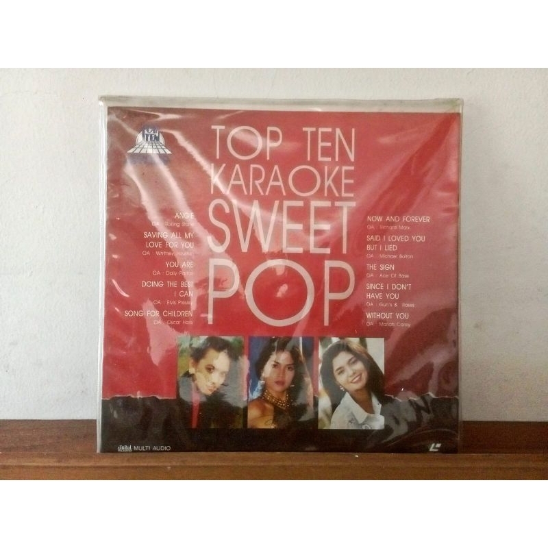 Laser Disc Top Ten Karaoke Sweet Pop ( Lagu Barat )