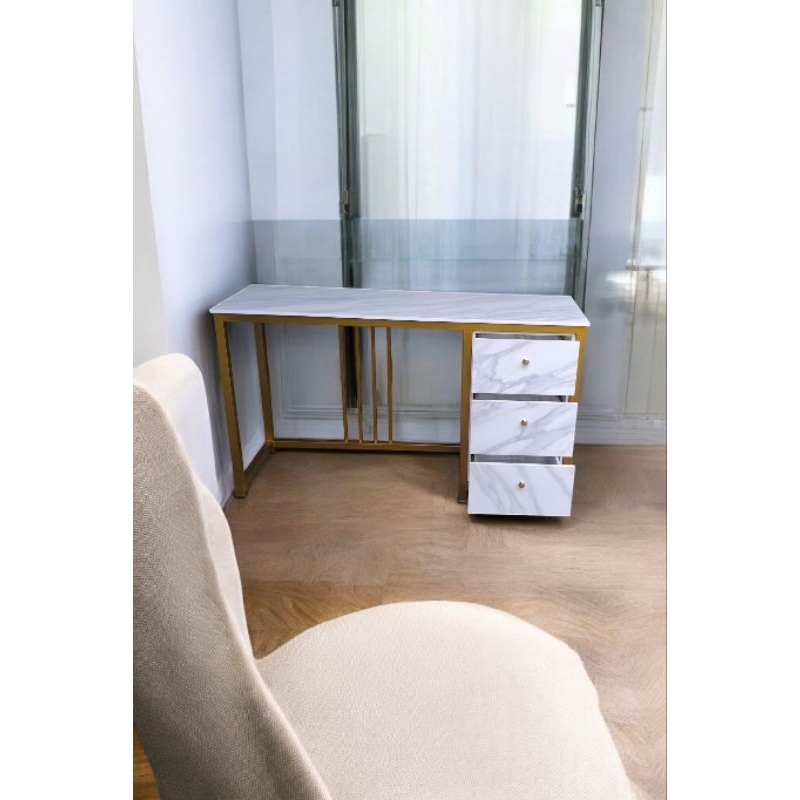 KHUSUS KOTA PALEMBANG .  MEJA NAIL ART RAK/ LACI/ 2 SEATER