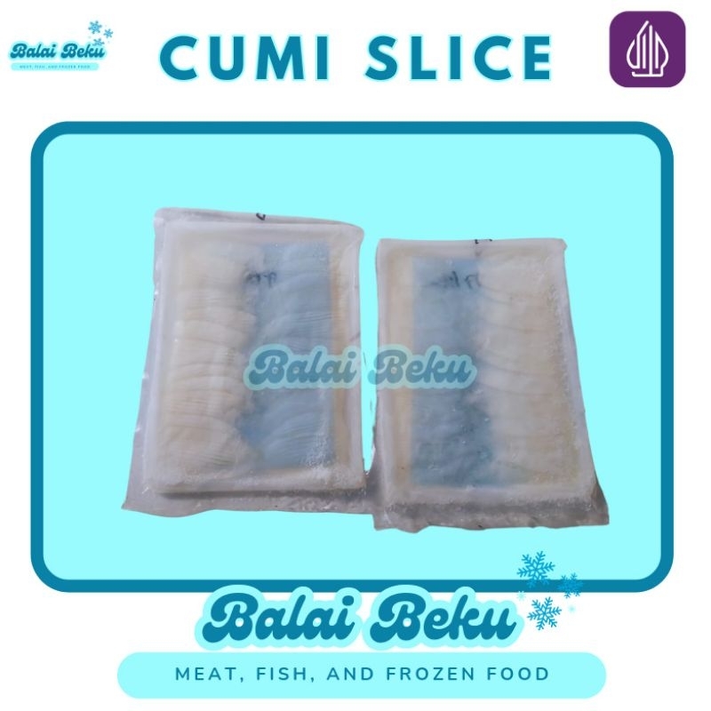

Cumi Slice/ Cumi Slice 100-150 Gram / Cumi Grill / Squid Slice / BBQ / Slice