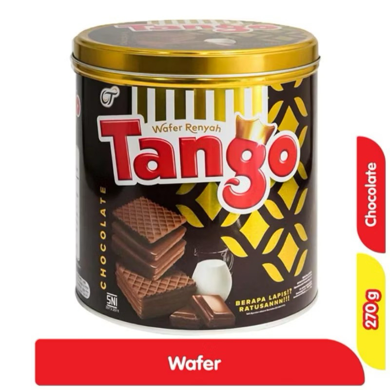

Tango wafer kaleng coklat 240gram