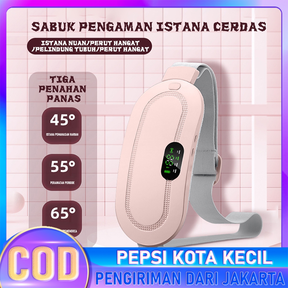 Sabuk Pijat Penghangat Menstruasi | Kompres Hangat Haid Portabel untuk Kram dan Nyeri Dapat Dipakai 