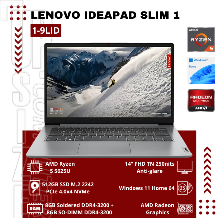 Lenovo IdeaPad 1-9LID AMD Ryzen 5 5625U