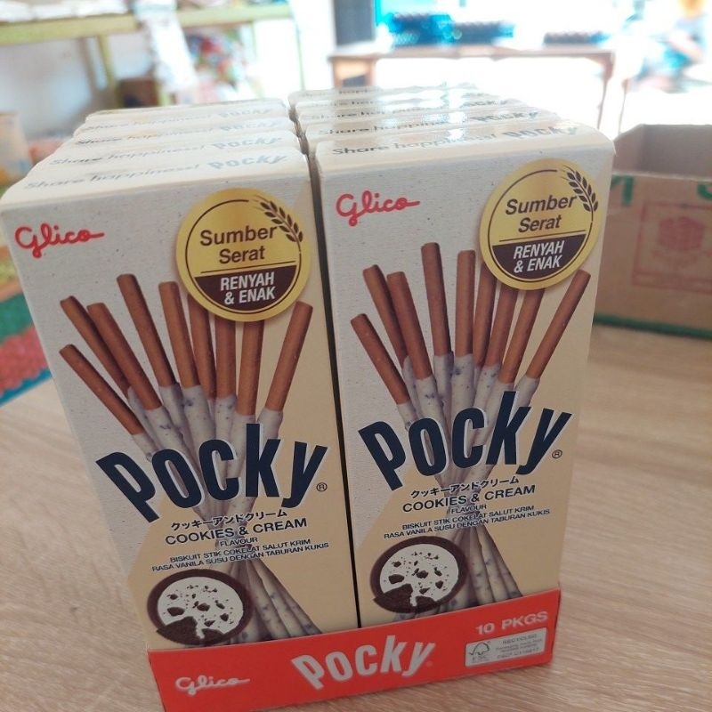 

Pocky cookies dan cream