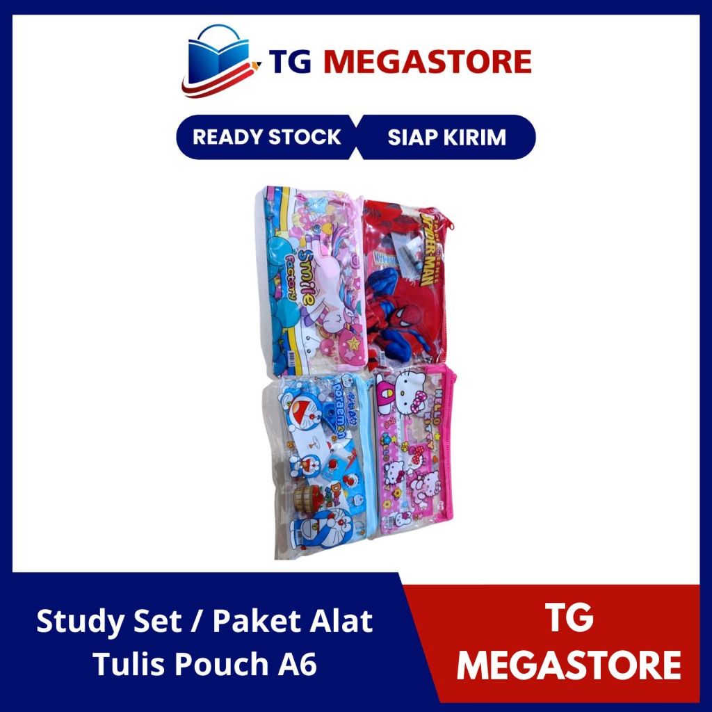 

Study Set / Paket Alat Tulis Pouch A6