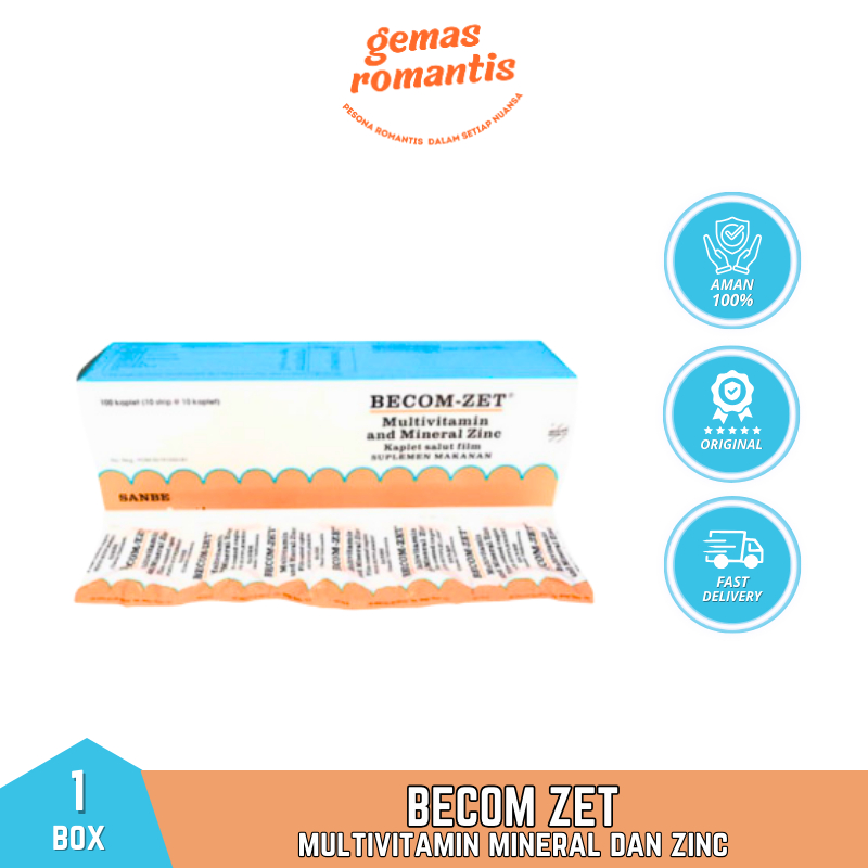 BECOM - ZET 1 BOX 100 KAP  MULTIVITAMIN MINERAL DAN ZINC - FOOD SUPPLEMENT