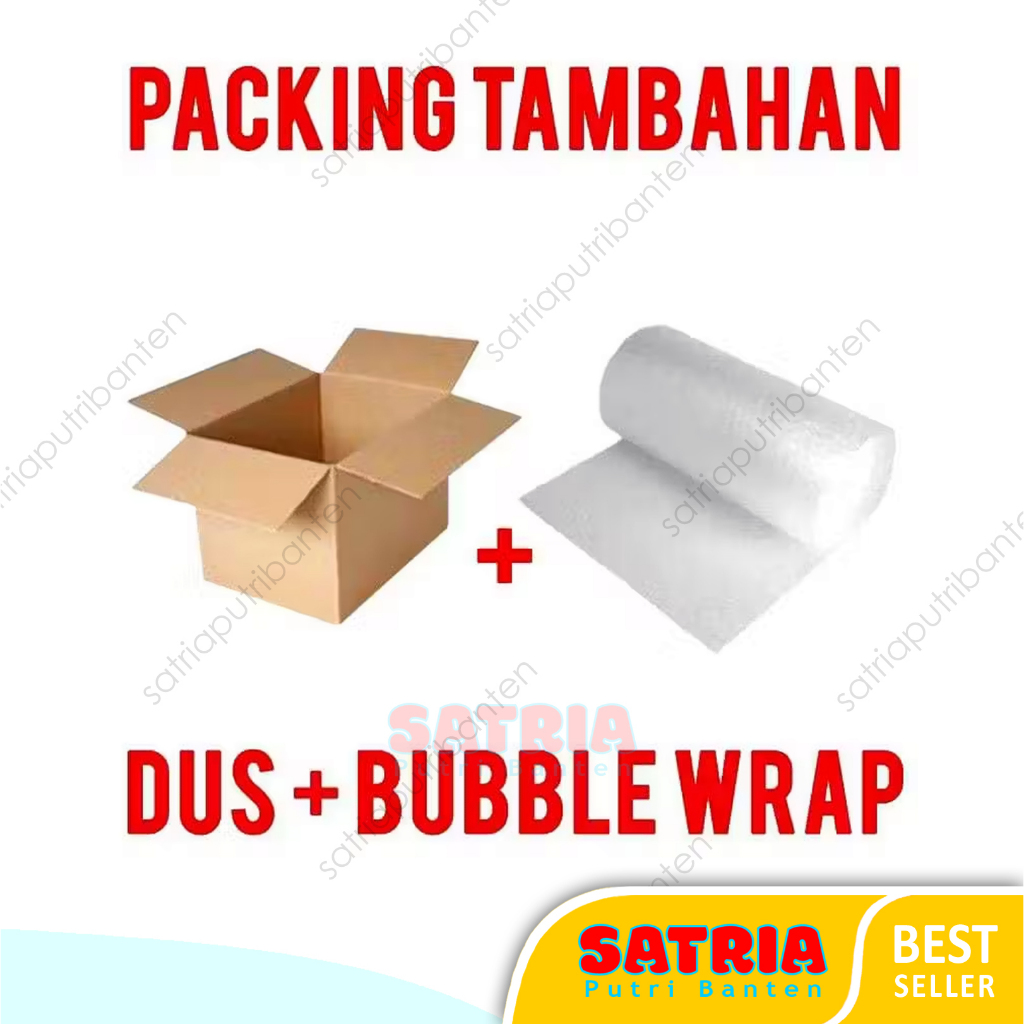 

Dus + Bubble Wrap Tambahan Packing Pengemasan