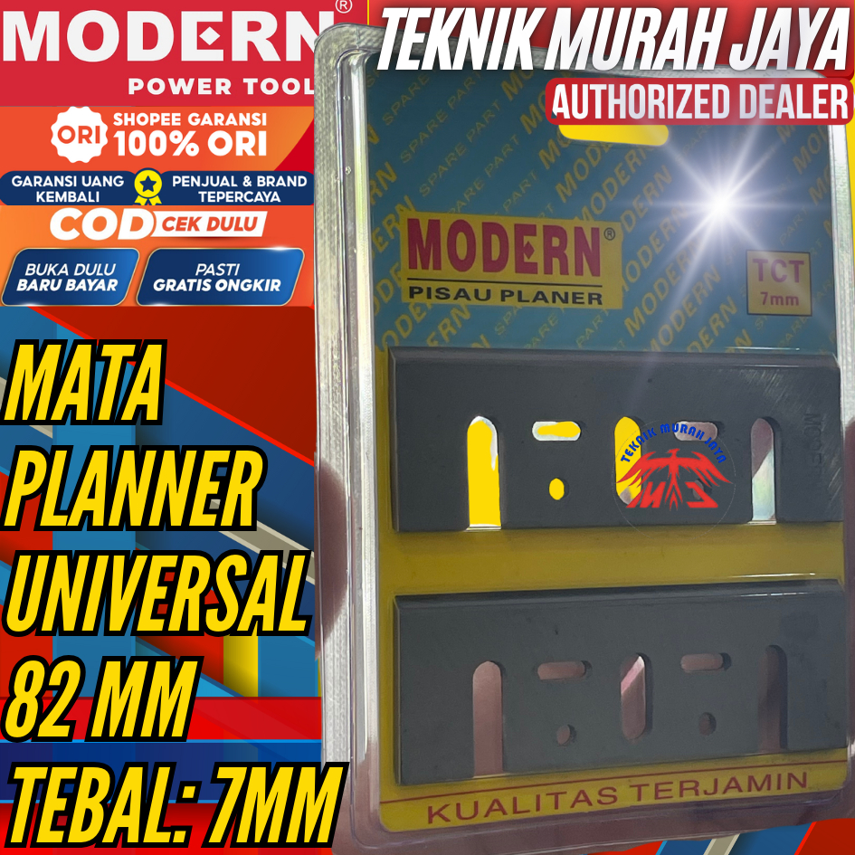 MODERN Planner Blade TCT UNIVERSAL 82 mm Mata Pisau Pasah Ketam Kayu Kuning