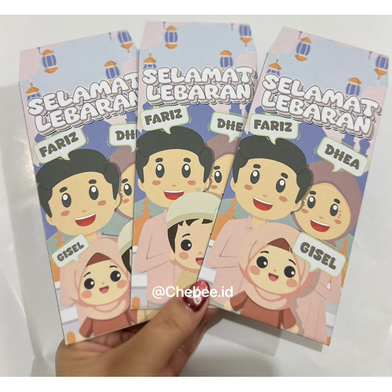 

Amplop Lebaran Keluarga Isi 6 pcs 2D ( Custom Nama )