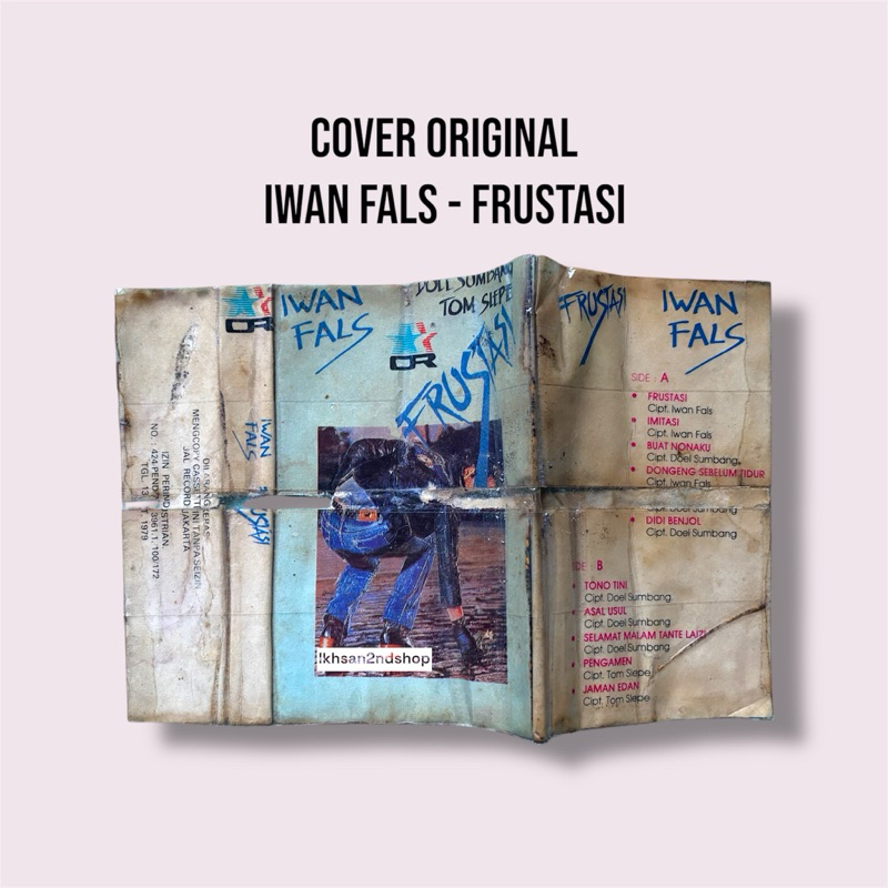 Sampul / Cover Kaset Pita Iwan Fals - Frustasi Original