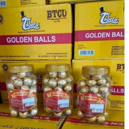 

golden balls/Tobelo golden balls/bola coklat 240 gr