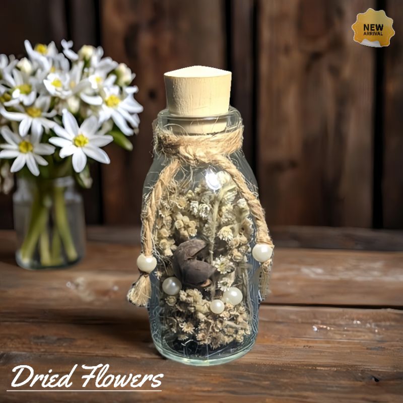 Edelweis botol 100ML/ bunga edelweis/ message in bottle/ message in jar/ flower in jar/flower in bot