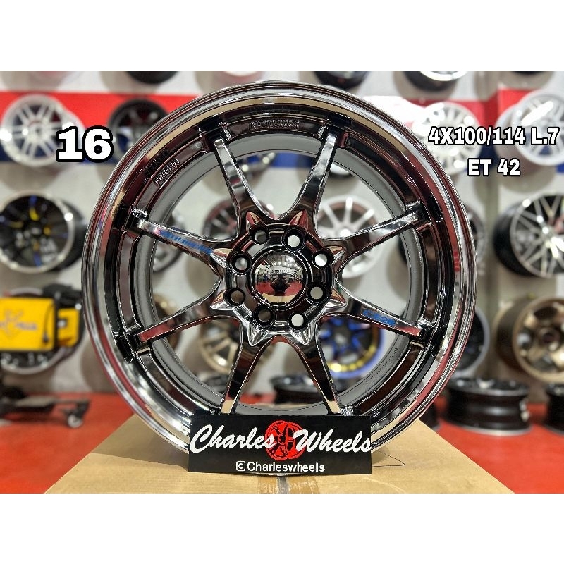 VELG CE28 RC RING 16 BLACKCHROME