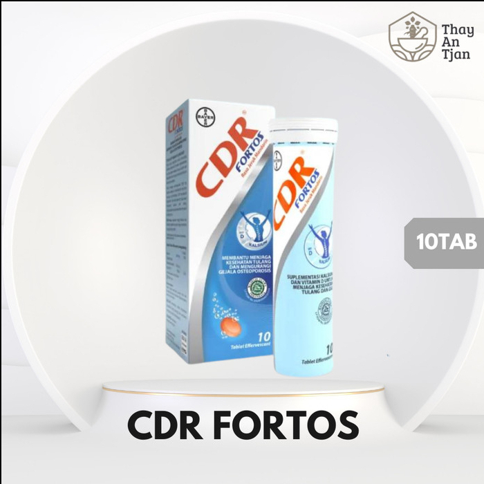 CDR FORTOS EFFERVESCENT RASA JERUK | SUPLEMEN KALSIUM