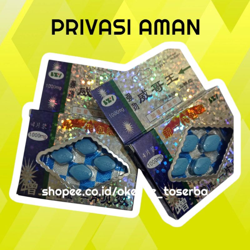 Viagra Cina Wbl Pil Biru Original Obat Kuat Pria Isi 4 Pil Asli