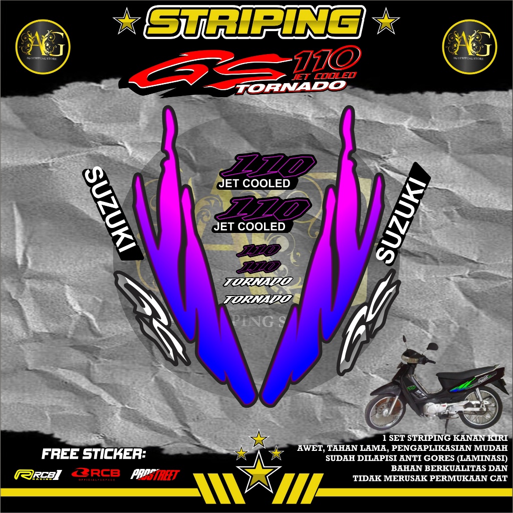 TERBARU STRIPING GS TORNADO 110-STRIPING GS TORNADO MOTIF SIMPEL01