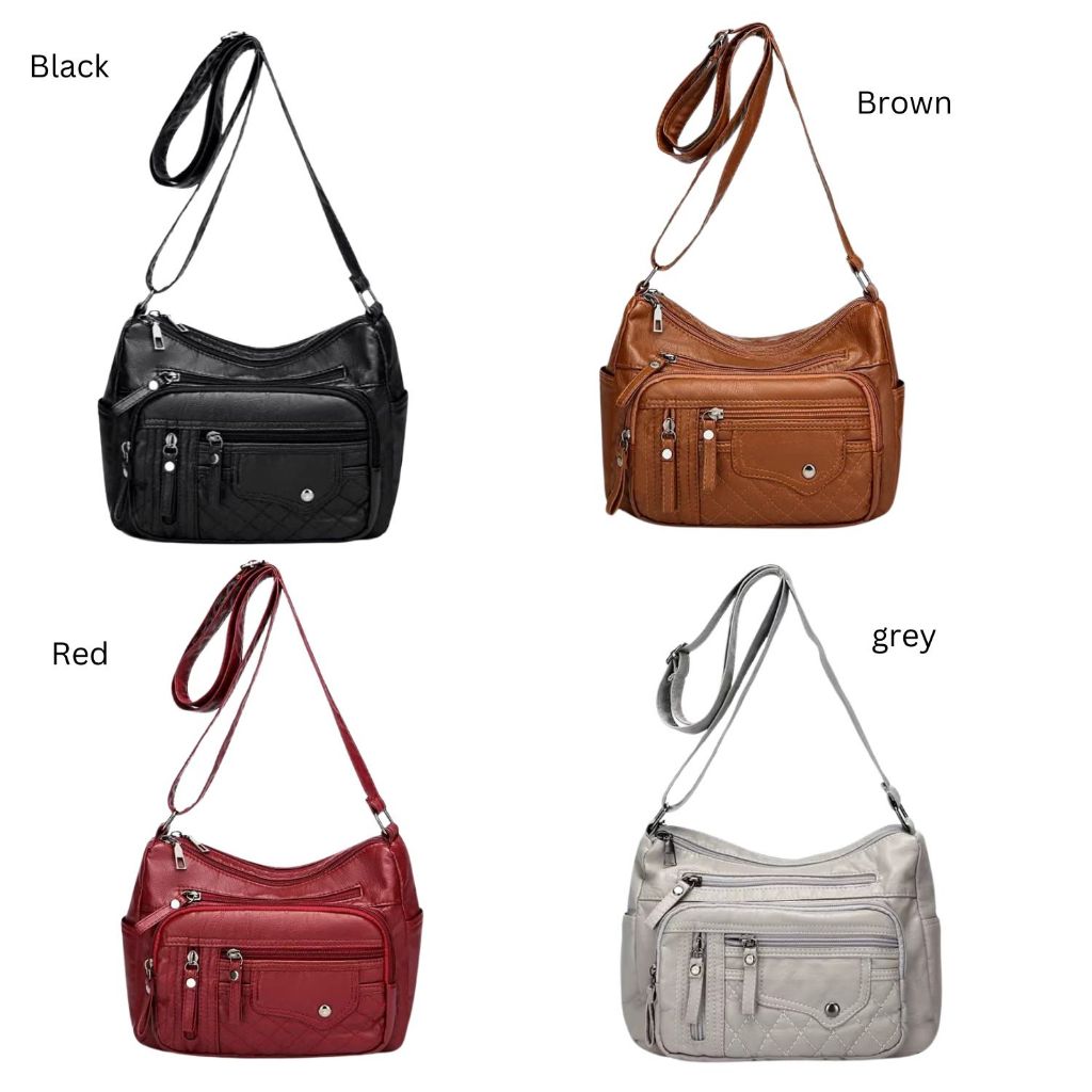 Tas selempang Wanita import serbaguna muat banyak