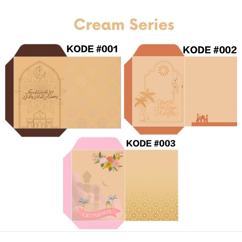 

Amplop Lebaran Cream Series