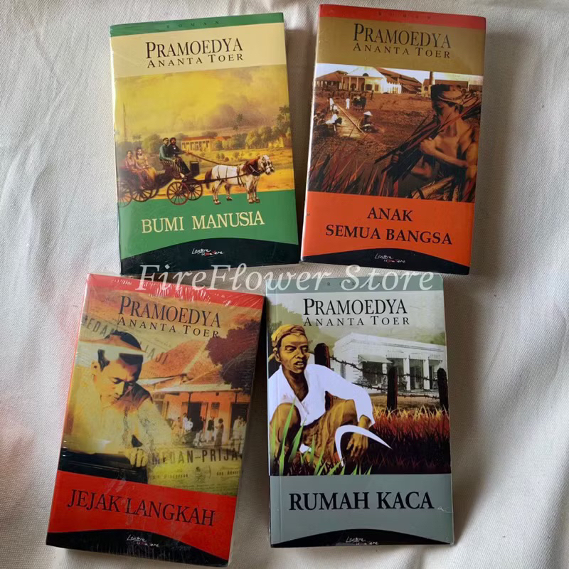PAKET NOVEL PRAMOEDYA ANANTA TOER - TETRALOGI PULAU BURU - TETRALOGI BUMI MANUSIA - NOVEL PRAMOEDYA