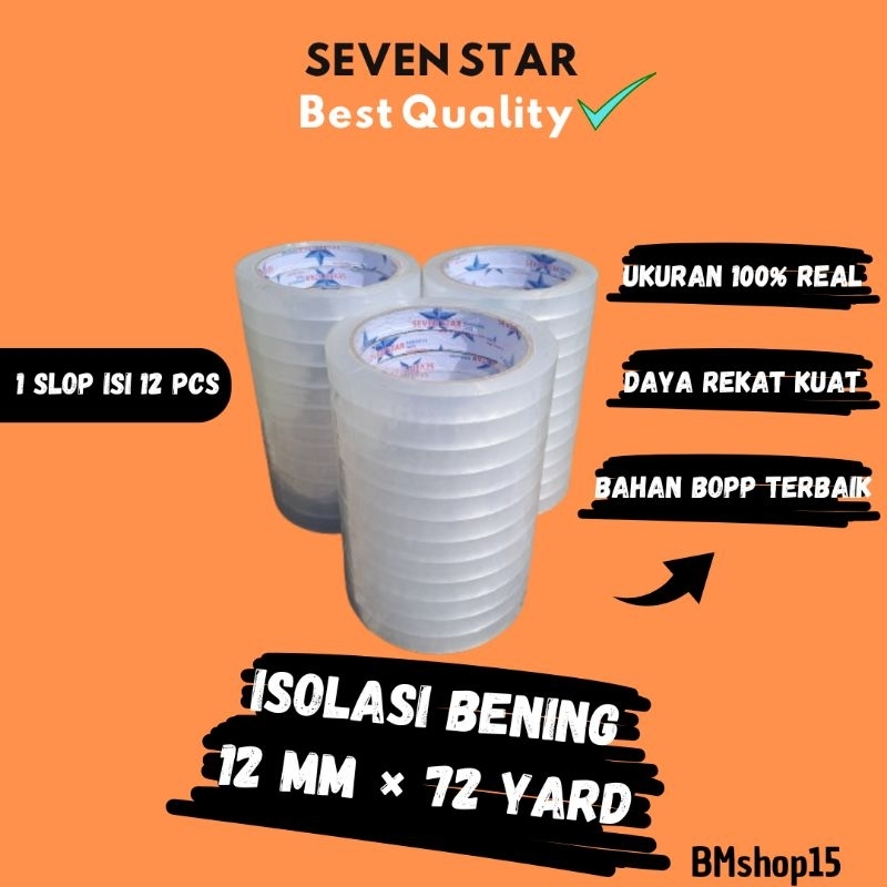 

Isolasi Selotip Kecil 12 mm x 72 yard Isi 12 Roll | Isolasi Bening Kecil 12 mm 1 Slop Isi 12 Pcs | 1 Slop Selotip Bening 12 mm × 72 yard Termurah | 1 Slop Isolasi 12 mm 12 Pcs Rekatan Kuat Kualitas MPI